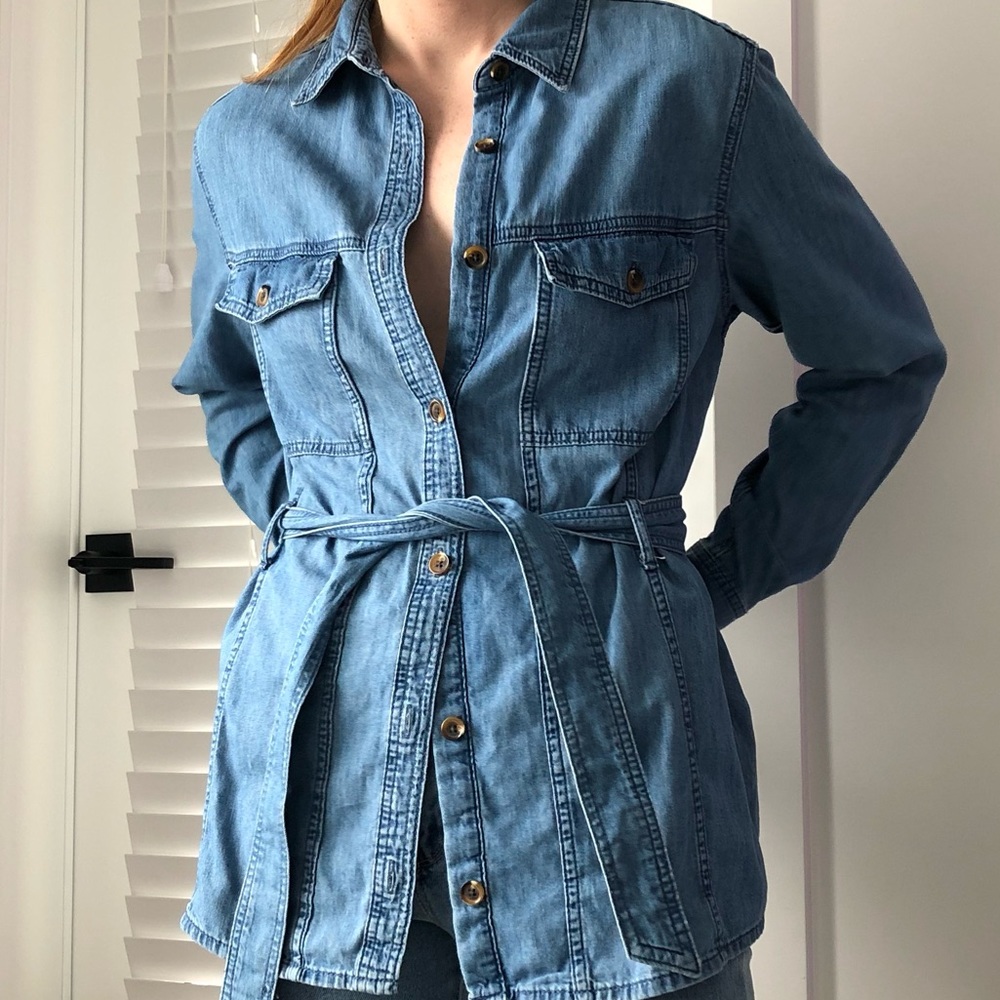 H&M Tie Belt Utility Jacket | M